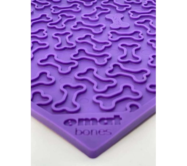 Red - Bones Design eMat Enrichment Lick Mat
