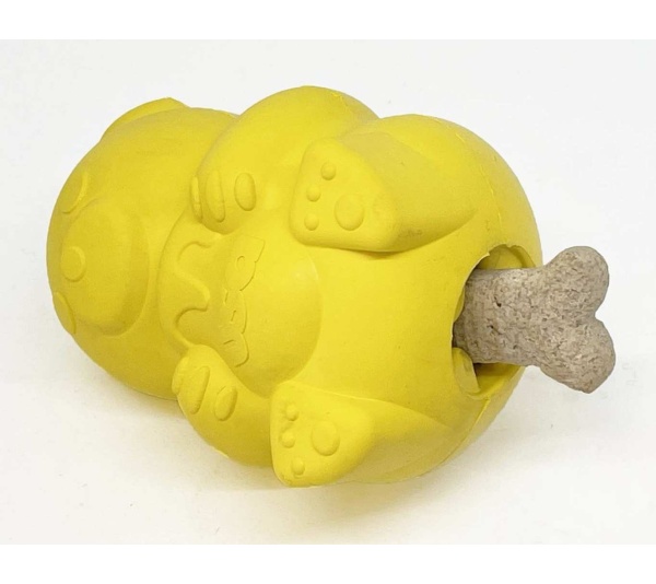 Yellow - Honey Bear Treat Dispenser  - Medium