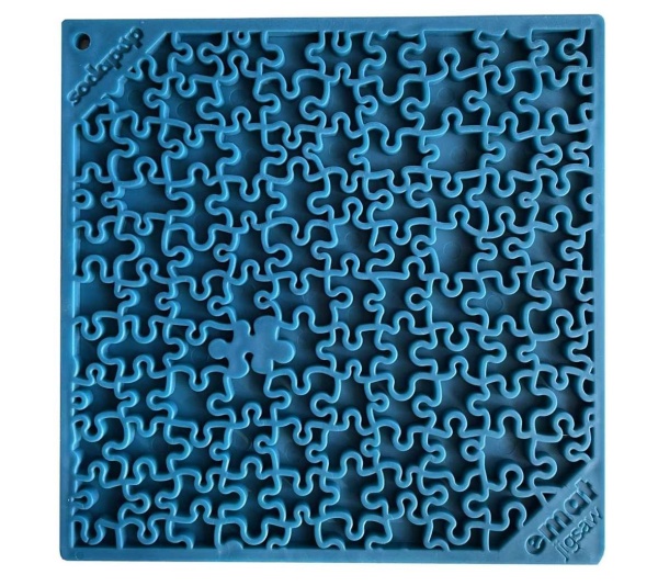 Blue - Jigsaw Design eMat Enrichment Lick Mat