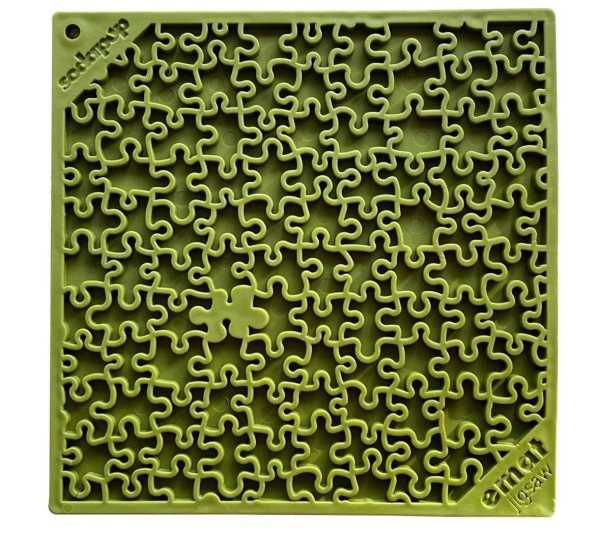 Green - Jigsaw Design eMat Enrichment Lick Mat