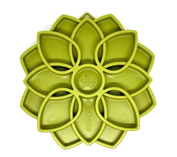 Green - Mandala Design eTray Enrichment Tray for Dogs