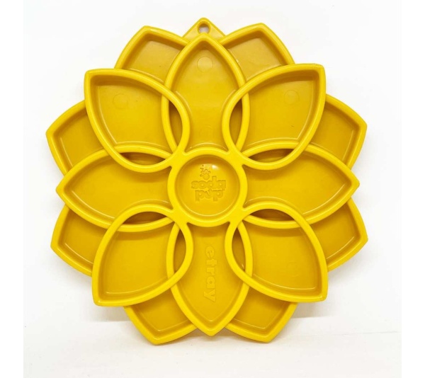 Yellow - Mandala Design eTray Enrichment Tray for Dogs