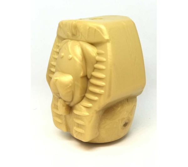 Gold - MKB Doggie Pharaoh Durable Chew Toy & Treat Dispenser  - Medium