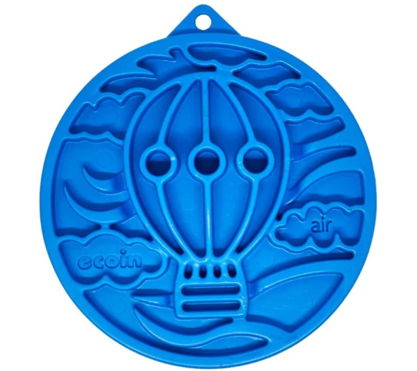 Blue - Nylon eCoin Durable Enrichment Snacking Coin