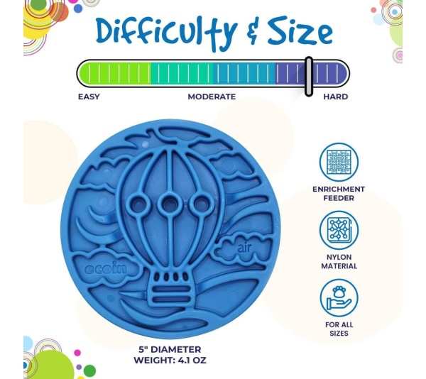 Blue - Nylon eCoin Durable Enrichment Snacking Coin