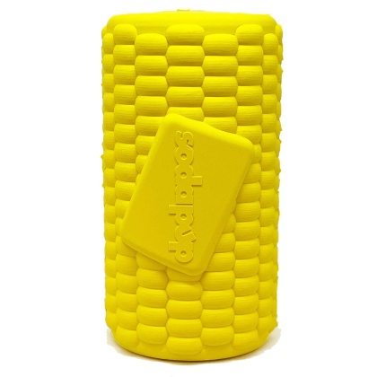 Yellow - SodaPup Corn on the Cob Treat Dispenser - Medium