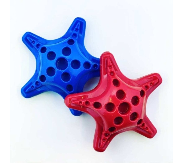 Blue - Starfish Ultra Durable Nylon Dog Chew Toy for Aggressive Chewers