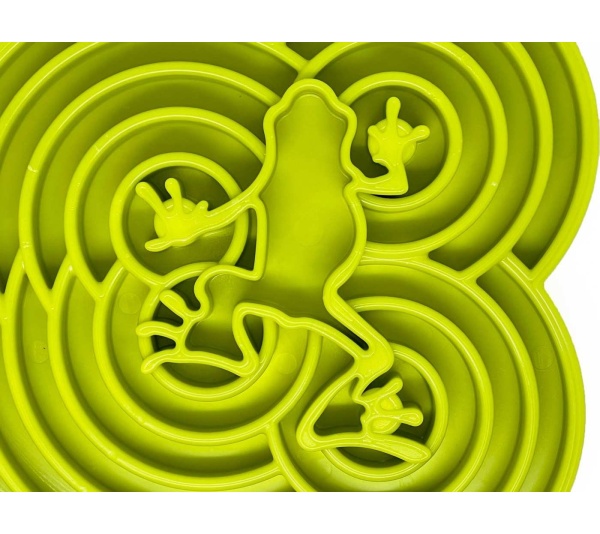 Green  - Water Frog Design eTray Enrichment Tray for Dogs