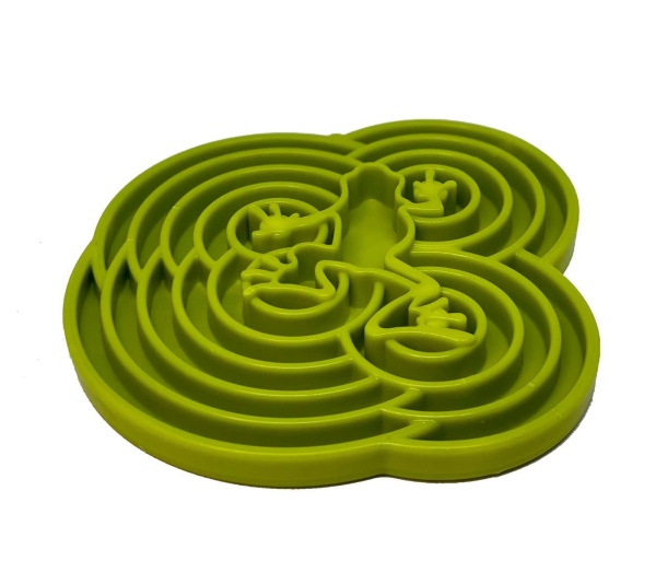 Green  - Water Frog Design eTray Enrichment Tray for Dogs