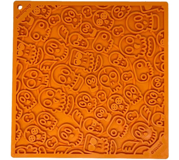 Orange - Zombie Design Emat Enrichment Lick Mat