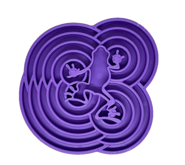 Purple  - Water Frog Design eTray Enrichment Tray for Dogs