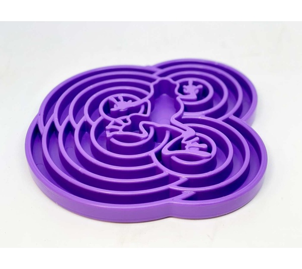 Purple  - Water Frog Design eTray Enrichment Tray for Dogs