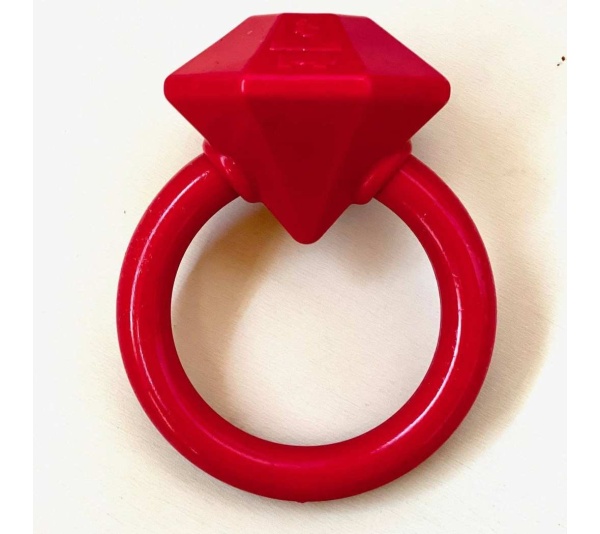Diamond Ring Durable Teething Ring for Puppies and Aggressive Chewers