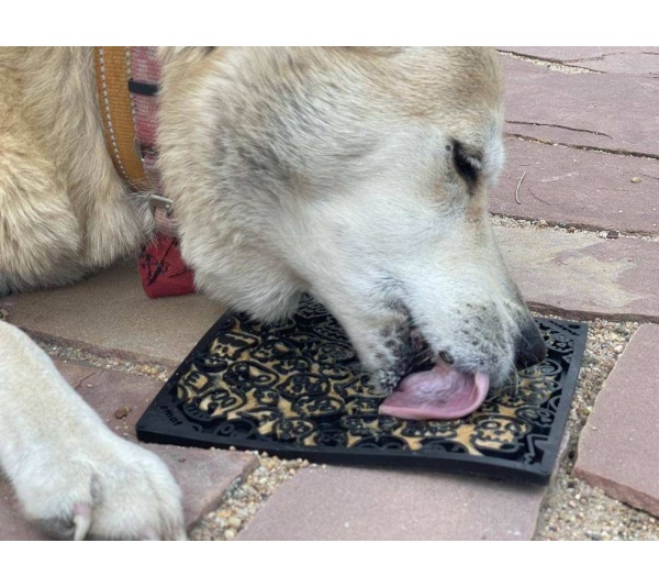 Orange - Zombie Design Emat Enrichment Lick Mat