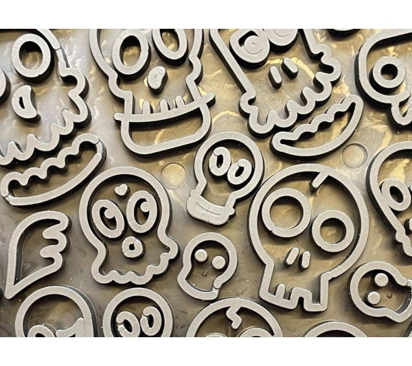 Orange - Zombie Design Emat Enrichment Lick Mat