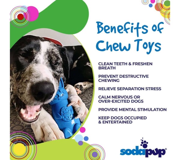 Blue - Durable Nylon Bunny Chew Toy and Enrichment Toy for Aggressive Chewers