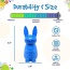 Blue - Durable Nylon Bunny Chew Toy and Enrichment Toy for Aggressive Chewers