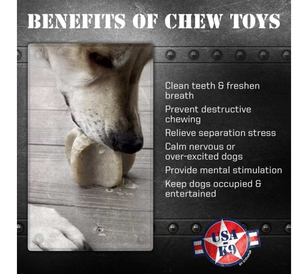 Brown - Durable Nylon Star Dog Chew Toy and Enrichment Toy for Aggressive Chewers