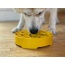 Yellow - Honeycomb Design eBowl Enrichment Slow Feeder Bowl for Dogs