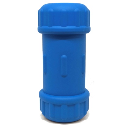 Blue - ID Bone Durable Rubber Chew Toy and Treat Dispenser - Medium