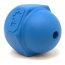 Blue - ID Cap Nut Ultra-Durable Rubber Chew Toy and Treat Dispenser - Large