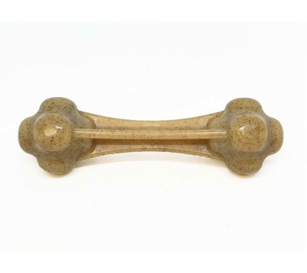 Brown - Knuckle Bone Ultra Durable Nylon Dog Chew Toy for Aggressive Chewers - Large