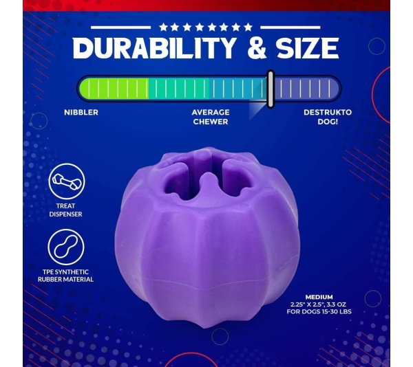 Purple - MKB Cross Bones Treat Pocket - Medium