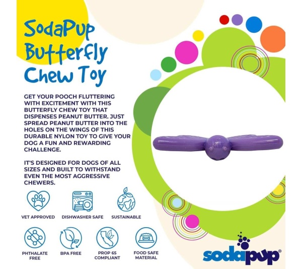 Purple - SP Butterfly Chew and Enrichment Toy