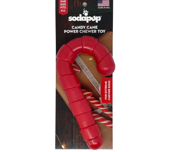 Red - SP Candy Cane Chew Toy  - Candy Cane Nylon Chew Toy