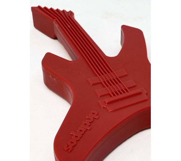 Red - SP Electric Guitar Ultra Durable Nylon Dog Chew Toy for Aggressive Chewers