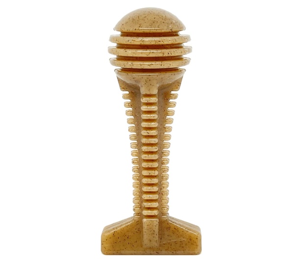 Brown - SP Honey Bone  Dental Tower Ultra Durable Nylon Dog Chew Toy for Aggressive Chewers - Large