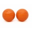 Orange - SP Smile Ball Ultra Durable Synthetic Rubber Chew Toy & Floating Retrieving Toy  - Medium