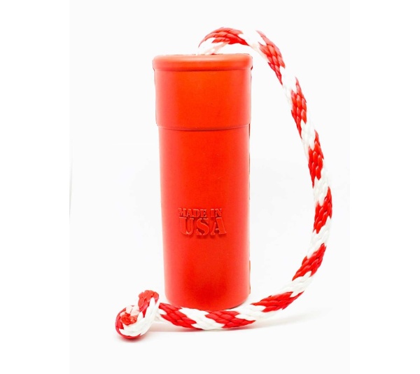 Red - USA-K9 Firecracker Durable Rubber Floating Training Dummy  - Large