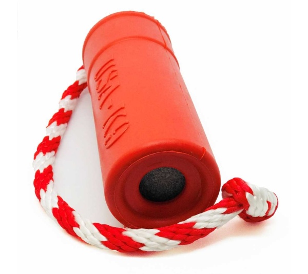 Red - USA-K9 Firecracker Durable Rubber Floating Training Dummy  - Large