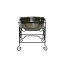 YML Wrought Iron Stand with Single Stainless Steel Feeder Bowl - Large