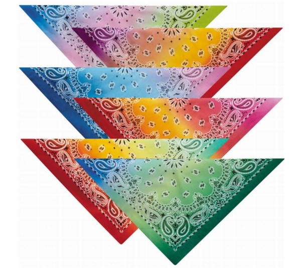 Green/Orange - AR Paisley Bandana Green/Orange