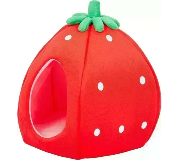 YML Strawberry Pet Bed House - Medium