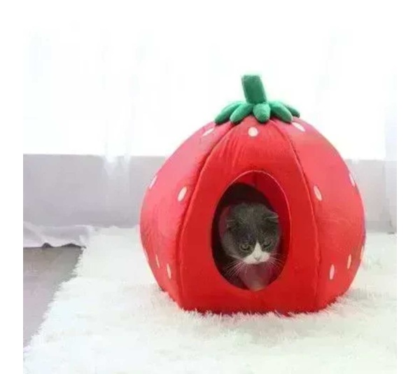 YML Strawberry Pet Bed House - Medium