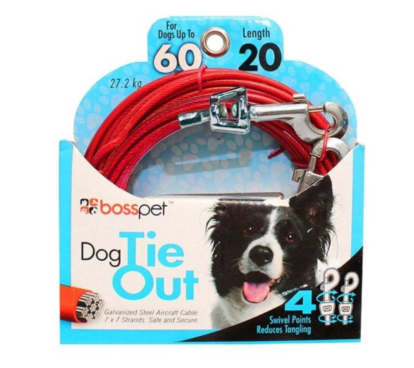 BP Tie-Out Swivel Snap 15ft Lrg - 15ft Large