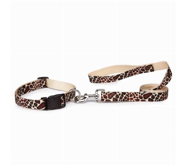 Giraffe - CC Animal Print Lead 4Ftx5/8In Giraffe - 4ft x 5/8in