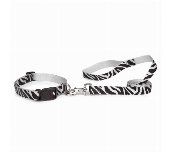 Zebra - CC Animal Print Lead 4Ftx5/8In Zebra - 4ft x 5/8in