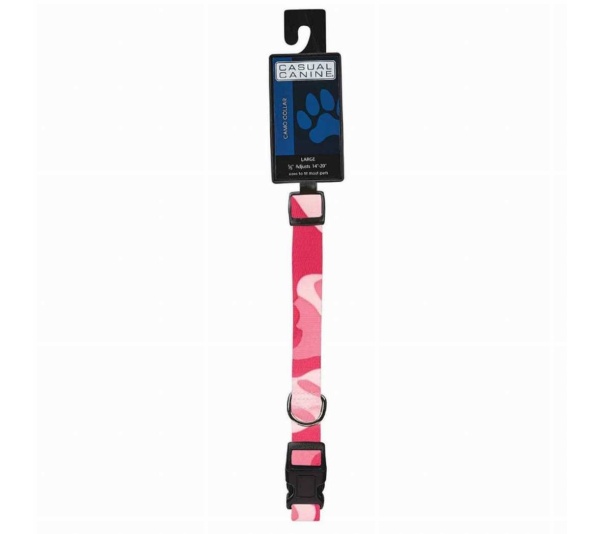 Pink - CC Camo Collar 14-20In Pnk
