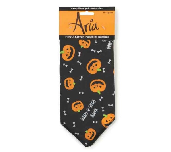 Black - AR Howl-O-Ween Pumpkins Bandana Blk