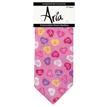 Pink - AR Conversation Hearts Bandana Pnk