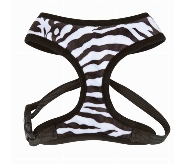 Zebra - CC Plush Print Harness M Zebra - Medium