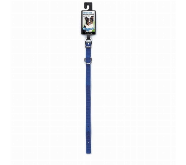 Blue - DGR 1/2in Nylon Collar 12in Blue - 12in