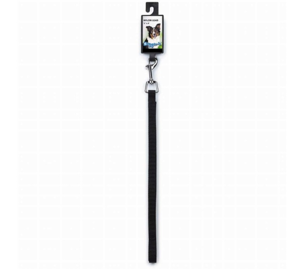 Black - DGR 1/2in Nylon Lead 48in Black - 48in