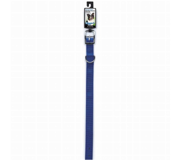 Blue - Diggers 1in Dbl Nylon Collar 28in Blu - 28in