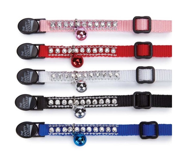 Pink - MT Rhinestone Cat Collar Pnk