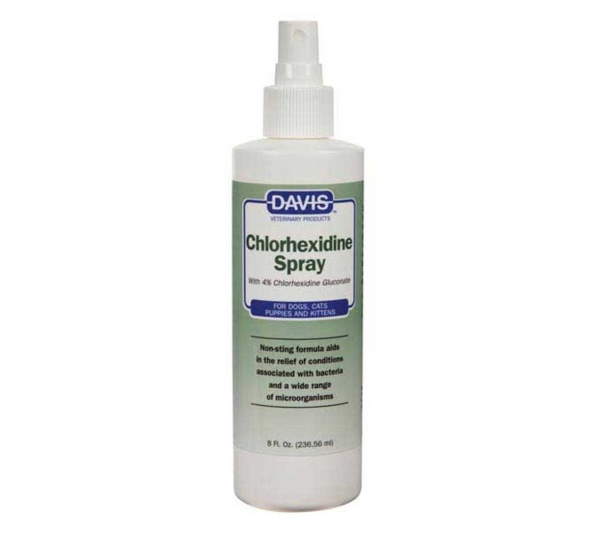 Davis Chlorhexadine Spray 4% 8oz - 8oz